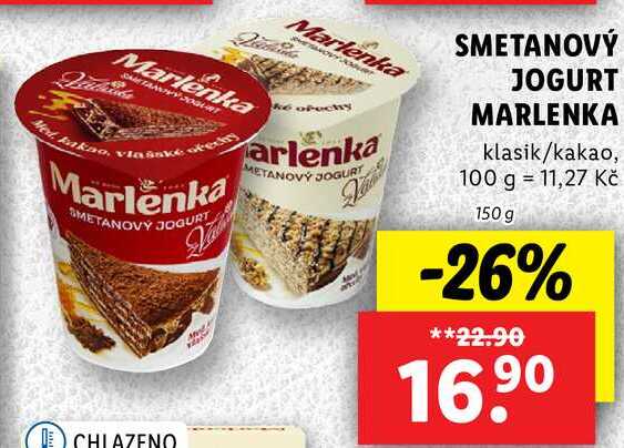 SMETANOVÝ JOGURT MARLENKA, 150 g