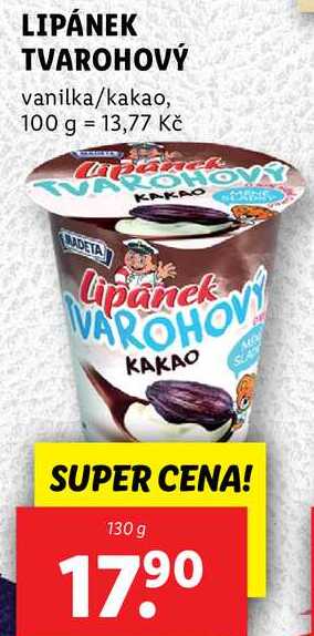 LIPÁNEK TVAROHOVÝ, 130 g