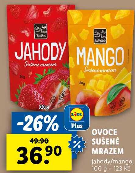 OVOCE SUŠENÉ MRAZEM, 30 g
