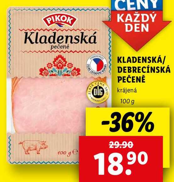 Kladenská/debrecínská pečeně, 100 g