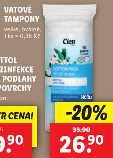VATOVÉ TAMPONY, 70 ks