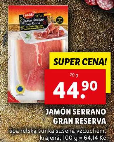 JAMÓN SERRANO GRAN RESERVA, 70 g
