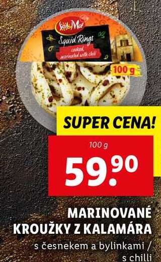 MARINOVANÉ KROUŽKY Z KALAMÁRA, 100 g
