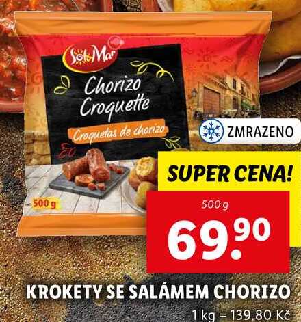 KROKETY SE SALÁMEM CHORIZO, 500 g