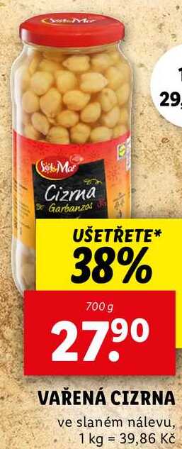 VAŘENÁ CIZRNA, 700 g