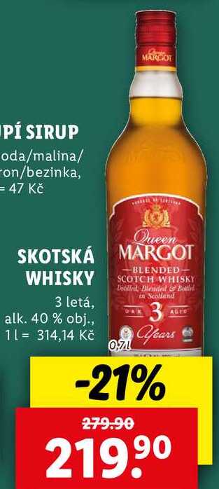 SKOTSKÁ WHISKY, 0,7 l