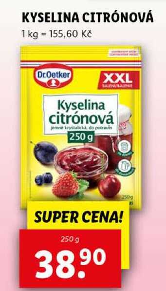 KYSELINA CITRÓNOVÁ, 250 g