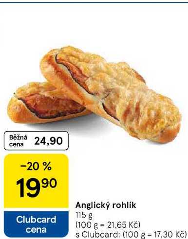 Anglický rohlík, 115 g