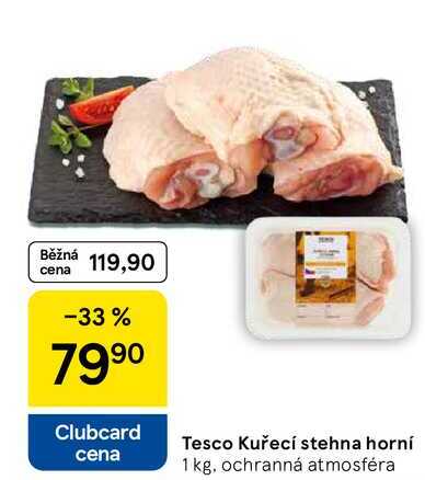 Tesco Kuřecí stehna horní, 1 kg 