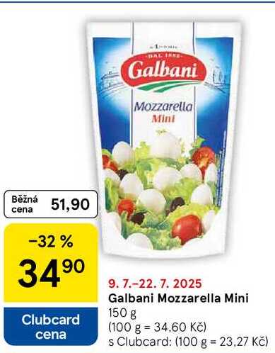 Galbani Mozzarella Mini, 150 g