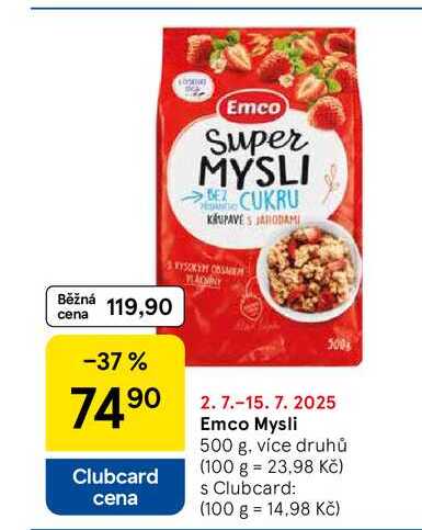 Emco Mysli, 500 g, více druhů 