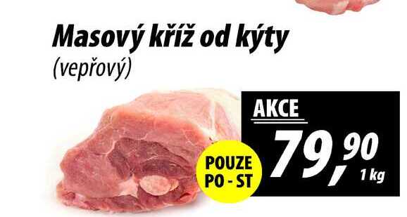 Masový kříž od kýty (vepřový), 1kg 