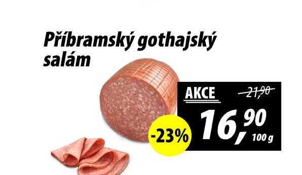 Příbramský gothajský salám, 100 g 