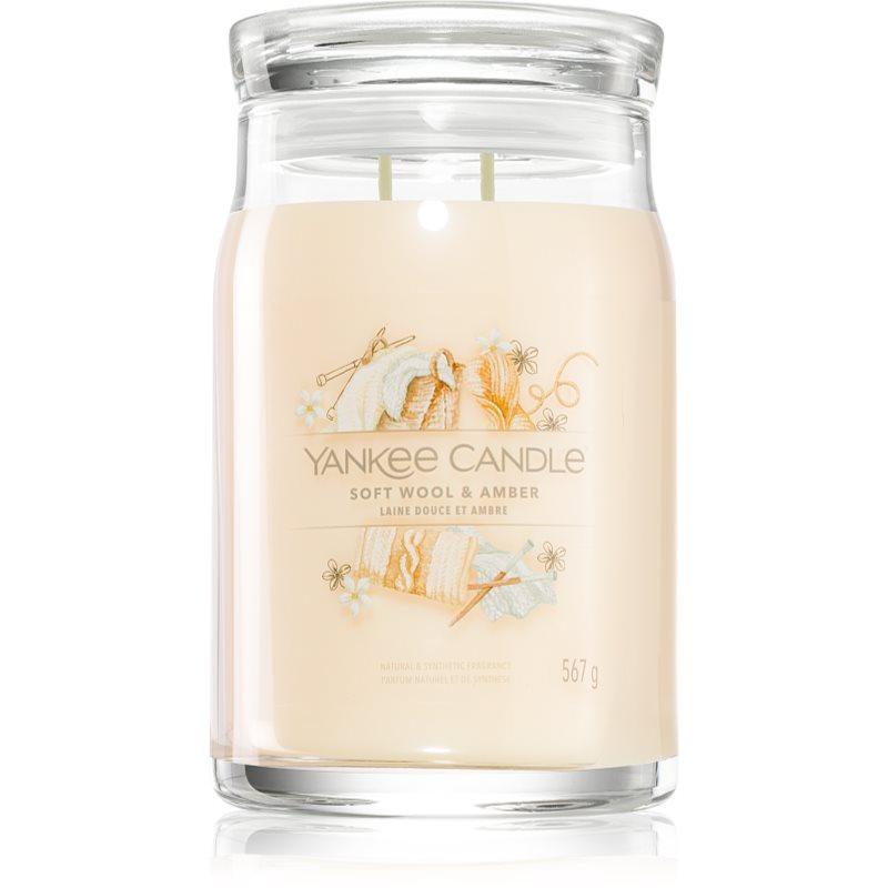 Yankee Candle Soft Wool & Amber vonná svíčka 567 g
