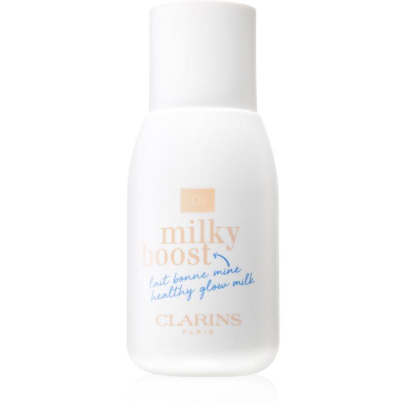 Clarins Milky Boost tónovací mléko pro sjednocení barevného tónu pleti odstín 01 Milky Cream 50 ml