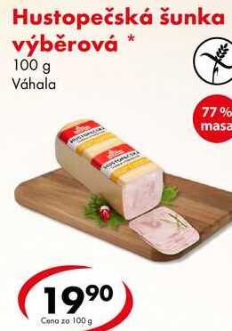 Hustopečská šunka výběrová, 100 g 