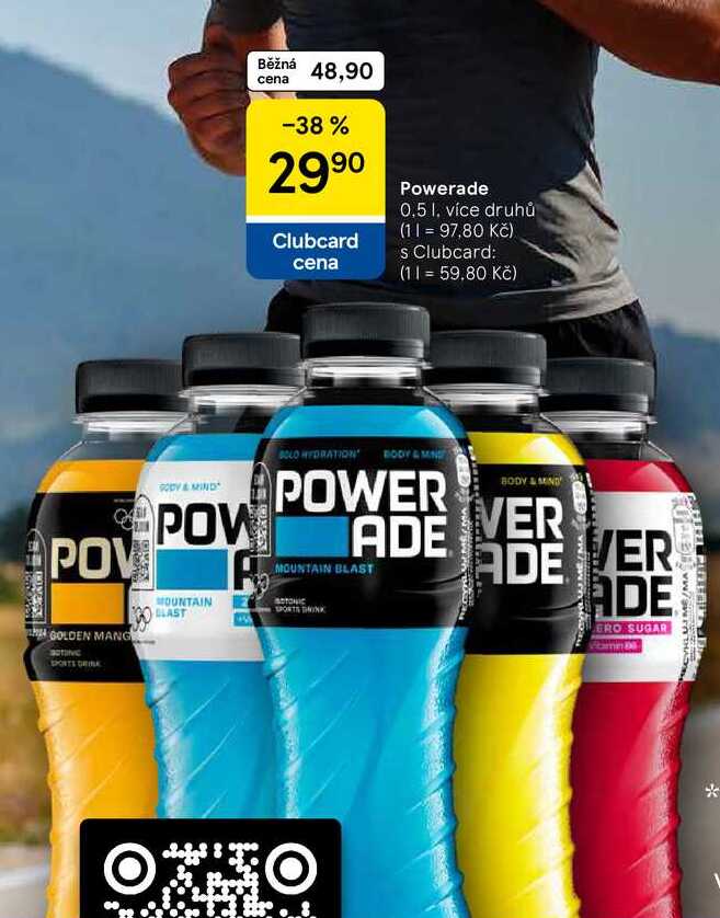Powerade, 0,5 l, více druhů  