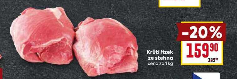 Krůtí řízek ze stehna cena za 1 kg 