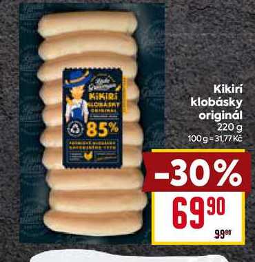  Kikiri klobásky originál 220 g 