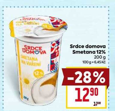   Srdce domova Smetana 12%  200 g