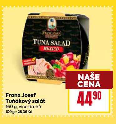 Franz Josef Tuňákový salát 160 g, více druhů