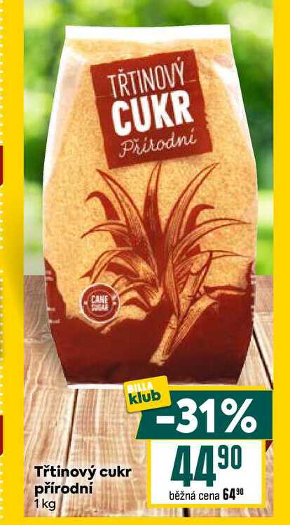  Třtinový cukr přírodní 1kg 