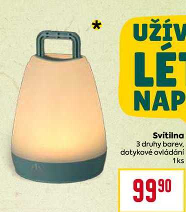 Svítilna 3 druhy barev, dotykové ovládání 1ks  