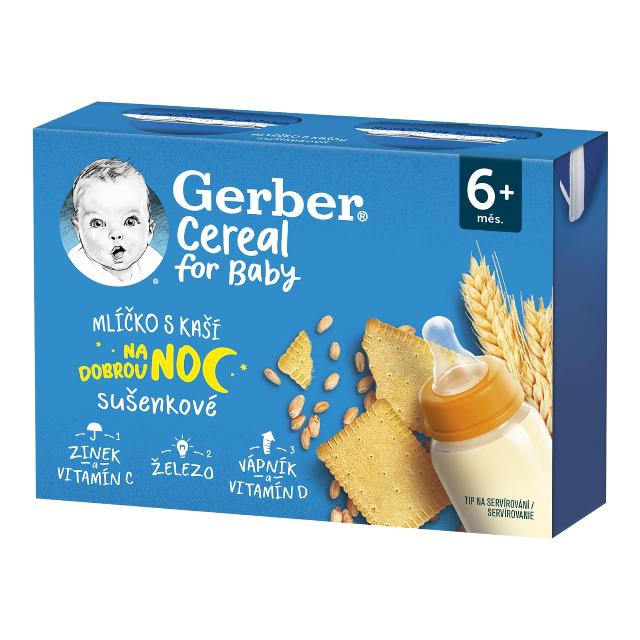 Gerber Cereal Mlíčko s kaší sušenkové