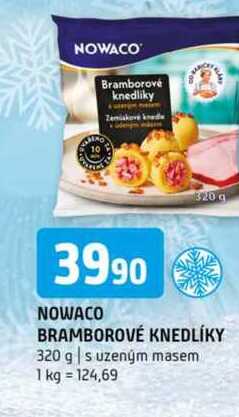 Nowaco bramborové knedlíky 320 g s uzeným masem 