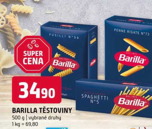 Barilla těstoviny 500 g vybrané druhy