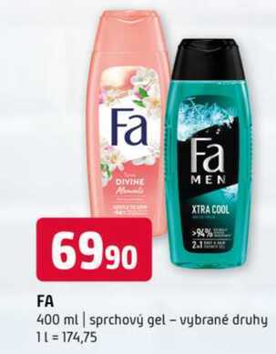 FA 400 ml sprchový gel vybrané druhy 