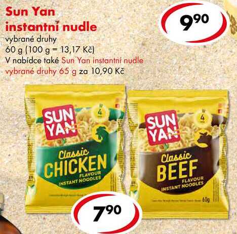 Sun Yan instantní nudle, 60 g