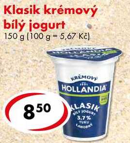 Klasik krémový bílý jogurt, 150 g 