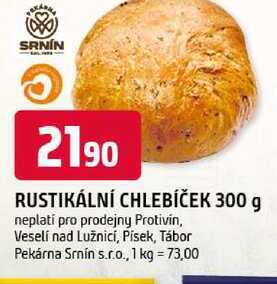 RUSTIKÁLNÍ CHLEBÍČEK 300 g 