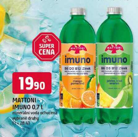 MATTONI IMUNO 0,7 l