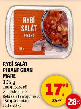 RYBÍ SALÁT PIKANT GRAN MARE, 135 g 