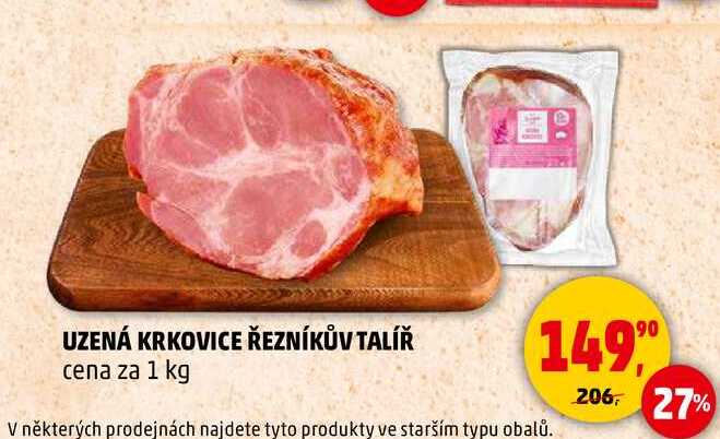 UZENÁ KRKOVICE ŘEZNÍKŮV TALÍŘ, 1 kg