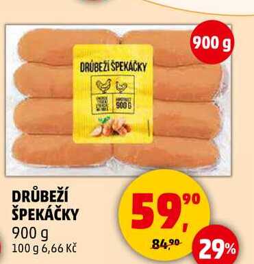 DRŮBEŽÍ ŠPEKÁČKY, 900 g 