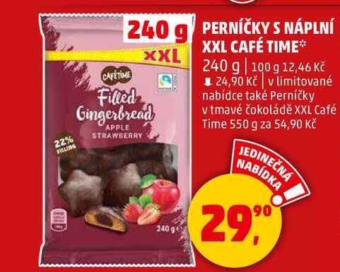 PERNÍČKY S NÁPLNÍ XXL CAFETIME, 240 g 
