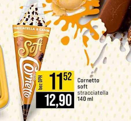 Cornetto soft stracciatella 140 ml 
