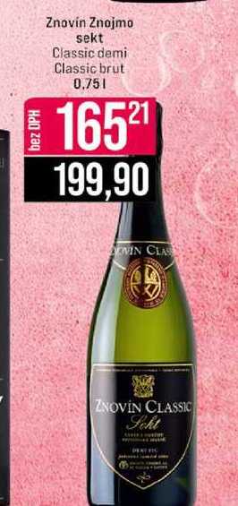 Znovín Znojmo sekt Classic demi Classic brut 0,75l