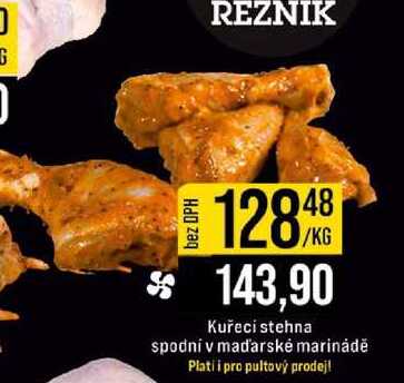 Kuřecí stehna spodní v maďarské marinádě 1kg 