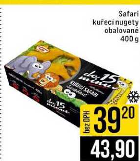 Safari kuřecí nugety obalované 400 g 