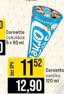 Cornetto čokoláda 6 x 90 ml 