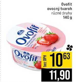 Ovofit ovocný tvaroh různé druhy 140 g