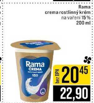 Rama crema rostlinný krém na vaření 15% 200 ml