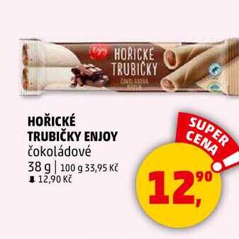 HOŘICKÉ TRUBIČKY ENJOY čokoládové, 38 g 