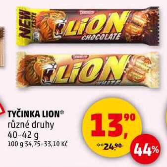 LION různé druhy, 40-42 g