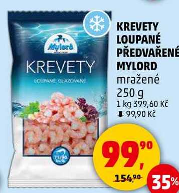 KREVETY MYLORD LOUPANE GRAZOVANE mražené, 250 g
