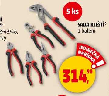 SADA KLEŠTÍ, 1 balení 
